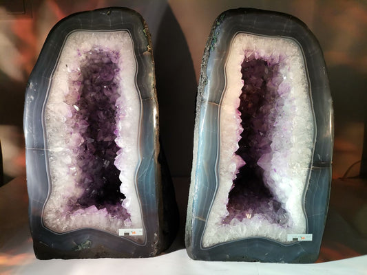Amethystdrusenpaar