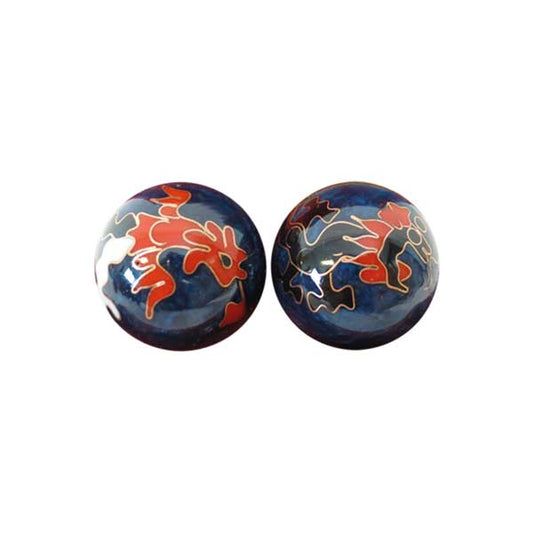 Qi Gong Kugeln Drache und Phönix blau