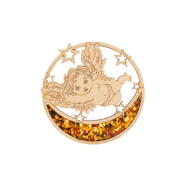 Bernstein Suncatcher Engel, Mond und Sterne