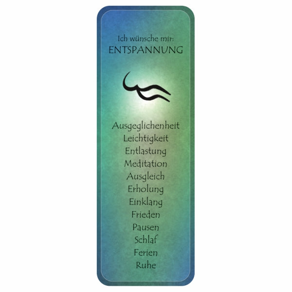 Wunscherfüllung Affirmationskärtchen Entspannung