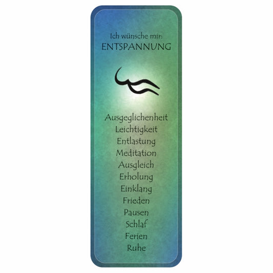 Wunscherfüllung Affirmationskärtchen Entspannung