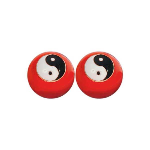 Qi Gong Kugeln Yin Yang rot