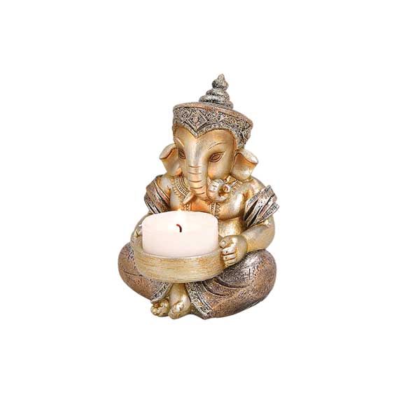 Kleiner Ganesha mit Teelichthalter