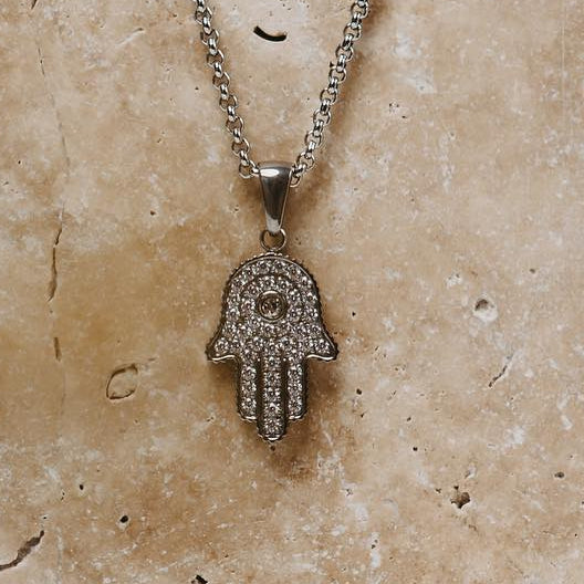 Hamsa Anhänger - stahl
