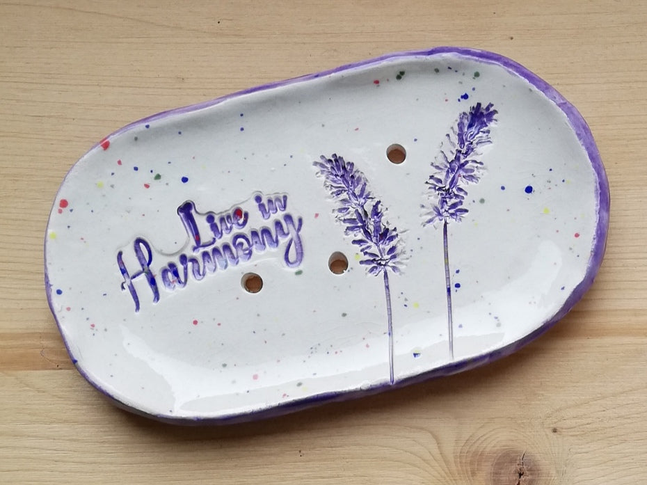 Seifenschale "Lavendel" oval