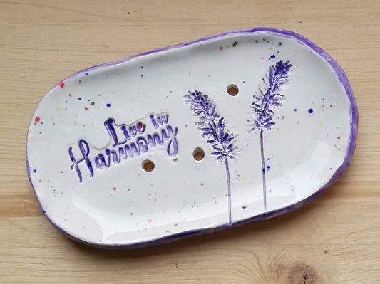 Seifenschale "Lavendel" oval