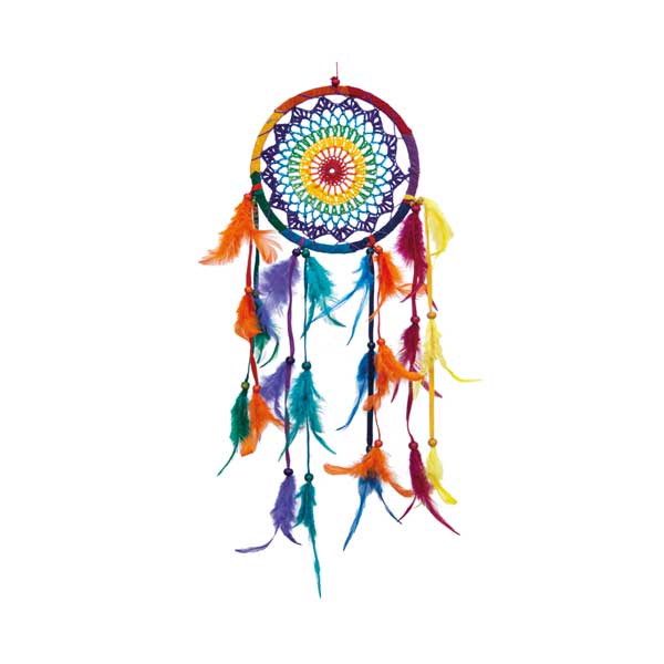 Chakra-Traumfänger gehäkelt