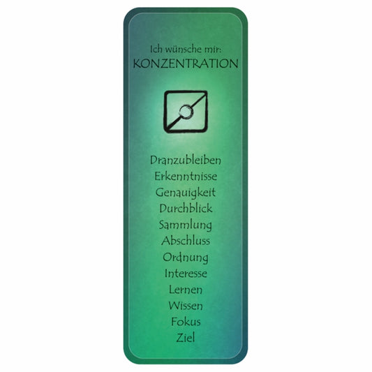 Wunscherfüllung Affirmationskärtchen Konzentration