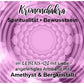 Kronen-Chakra Armband - Amethyst & Bergkristall