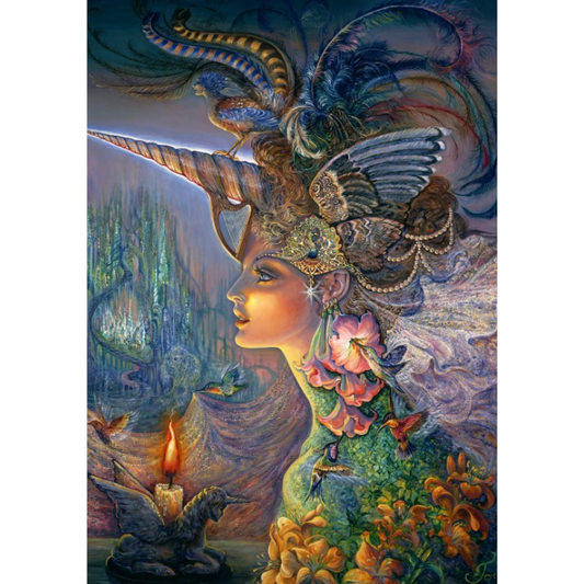 Lady Unicorn - 2000 Teile Puzzle