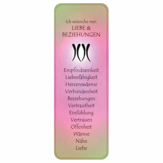 Wunscherfüllung Affirmationskärtchen Liebe & Beziehungen