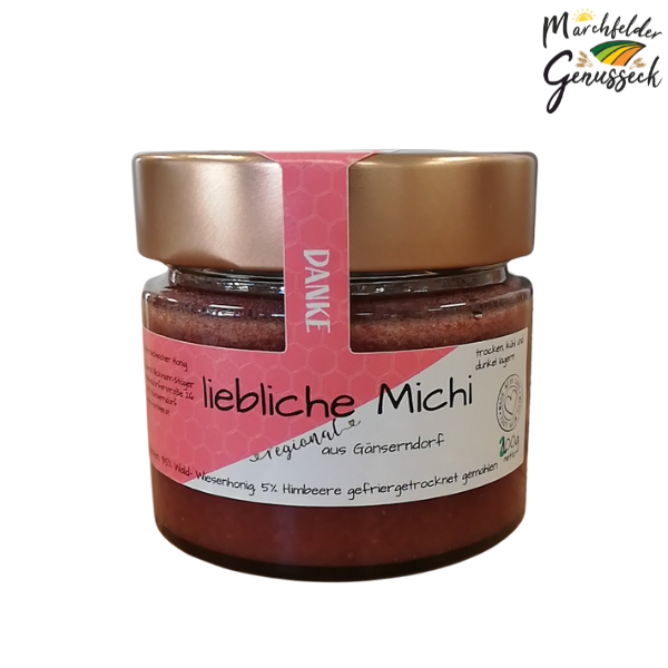 Liebliche Michi - Wald- und Wiesen-Cremehonig mit Himbeeren