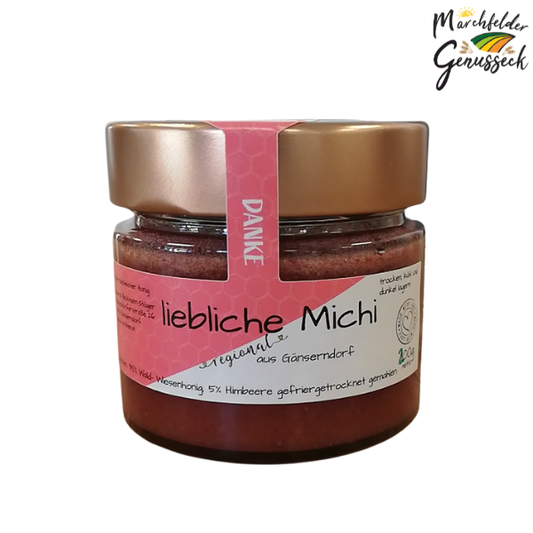Liebliche Michi - Wald- und Wiesen-Cremehonig mit Himbeeren