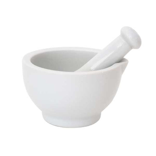 Mörser aus Porzellan