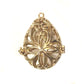 Tropfenförmiger Ornament-Anhänger goldfarben