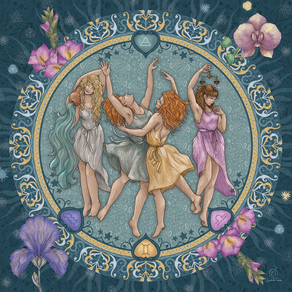 Les signes d'air en Astrologie - 1000 Teile Puzzle