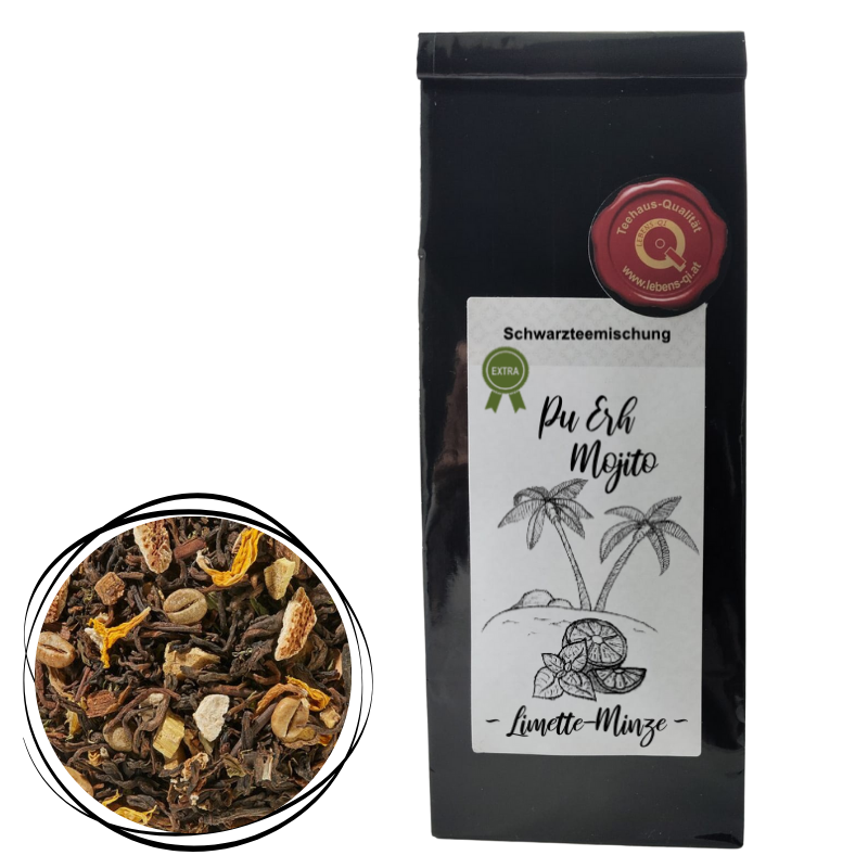 Pu Erh Mojito - Schwarzteemischung