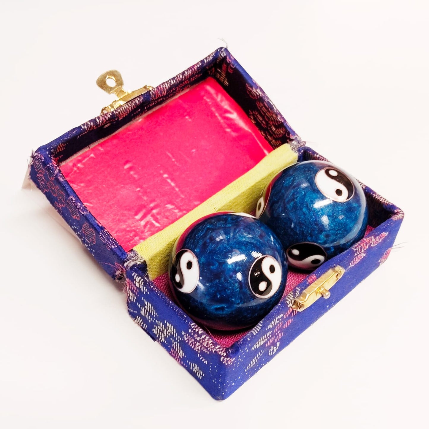 Qi Gong Kugeln Yin Yang blau klein