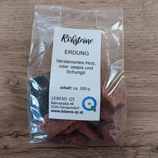 Rohsteinmischung Erdung