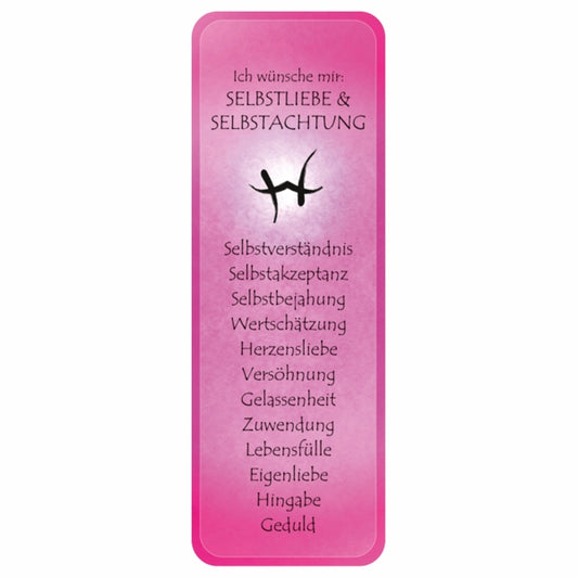 Wunscherfüllung Affirmationskärtchen Selbstliebe & Selbstachtung