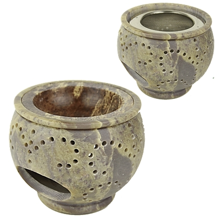 Duftlampe/Räucherstövchen aus Speckstein klein