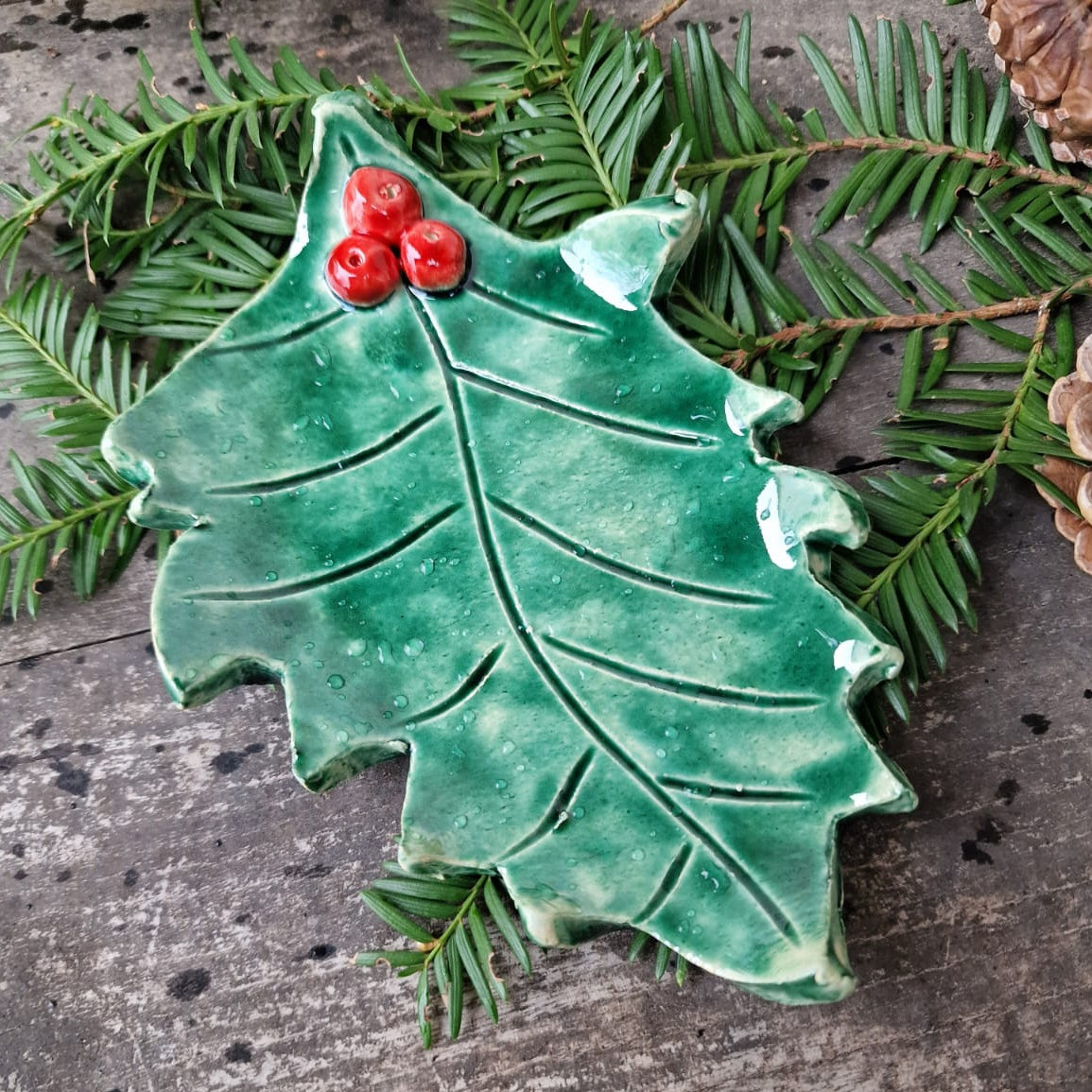 Seifenschale Stechpalmenblatt - Ilex