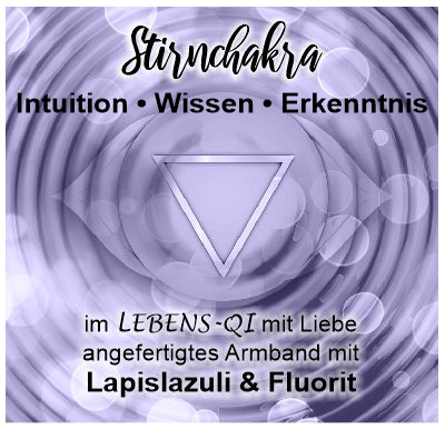 Stirn-Chakra Armband - Lapislazuli & Fluorit