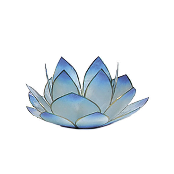 Lotusblüte Teelichthalter türkis