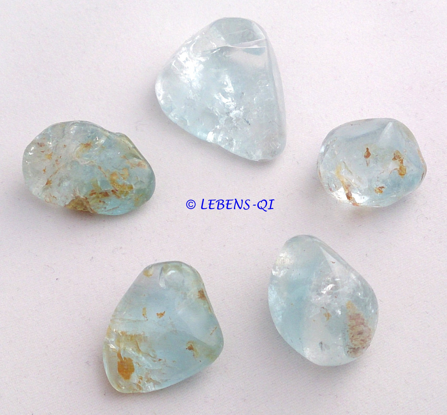 Topas blau Trommelstein