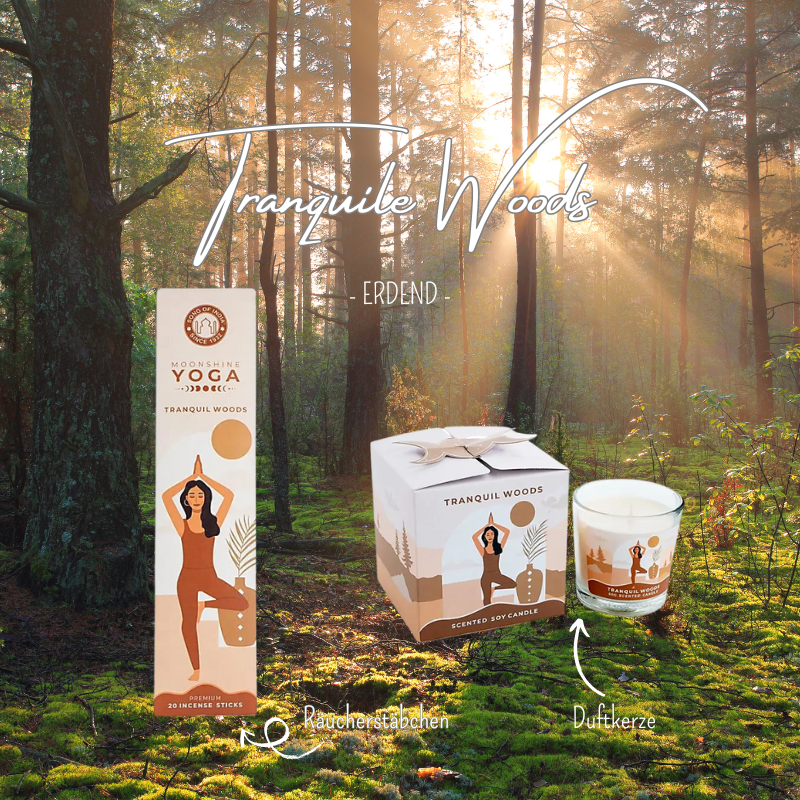 Tranquil Woods - Moonshine Yoga Duftkerze im Glas
