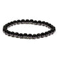 Kugelarmband Turmalin schwarz 5 mm