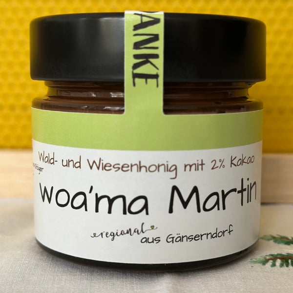 Woa´ma Martin - Wald- und Wiesen-Cremehonig mit Kakao